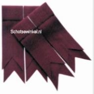 Maroon Plain Coloured Garter, Flashes