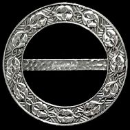 Scarf Ring - Fibula, (M) Celtic Kiss, 6 cm