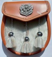 Sporran 3 Thistles, 3 tassels